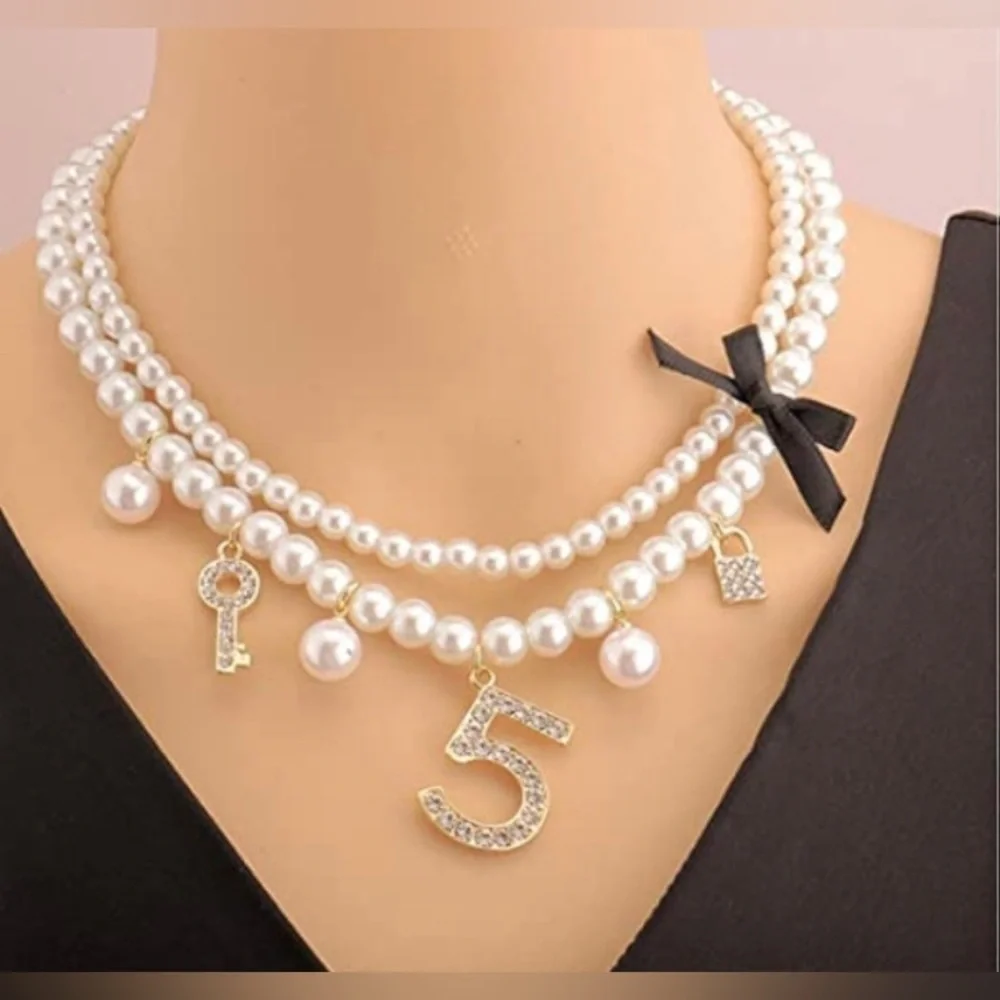 Pearl #5 Necklace - Picture 6 of 8